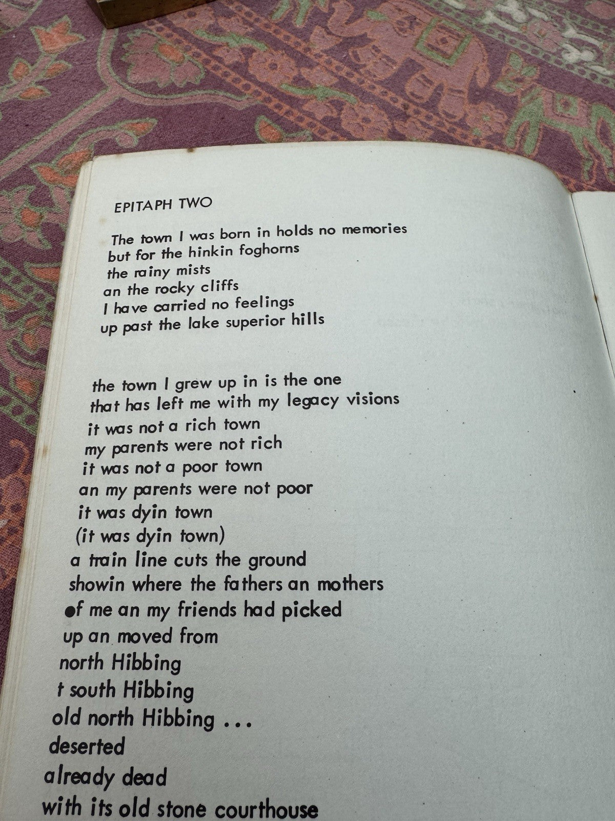 Bob Dylan 60s memorabilia booklet XI Outlined Epitaphs & Off The Top Of My Head