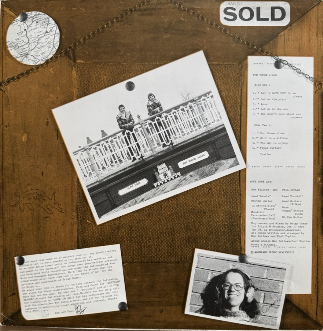 Soft Shoe – For Those Alone LP 1978 UK Private Press Folk Psych RARE Played Once