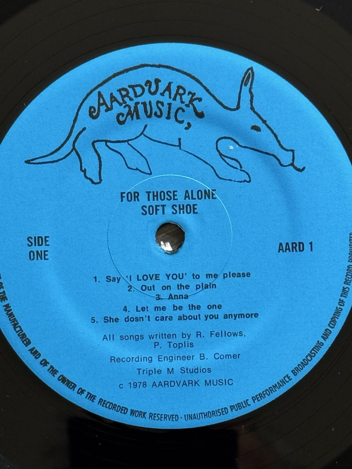 Soft Shoe – For Those Alone LP 1978 UK Private Press Folk Psych RARE Played Once